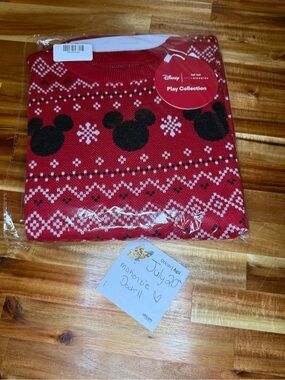 Little Sleepies Red and Black Mickey Pattern Bamboo Kids Dress
